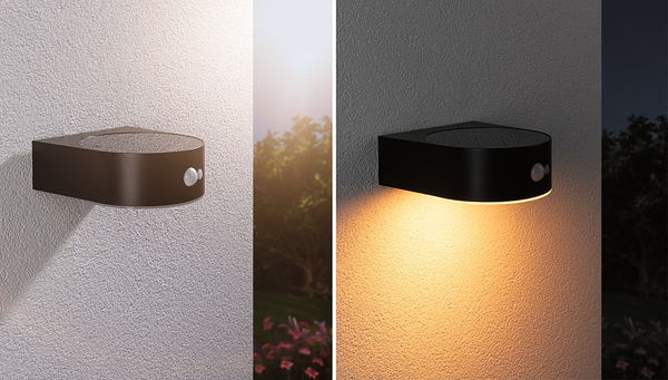 Wandleuchte Eileen - Polycarbonat - Schwarz - 1-flammig