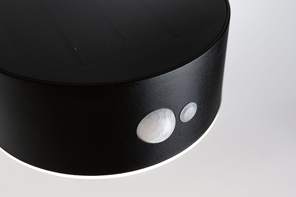 Wandleuchte Eileen - Polycarbonat - Schwarz - 1-flammig