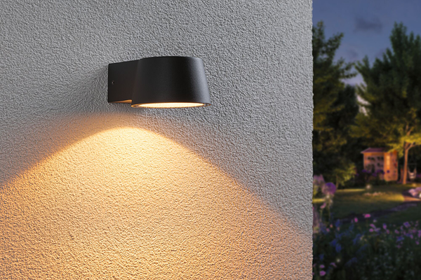 Wandleuchte Capea - Aluminium - Grau - 1-flammig