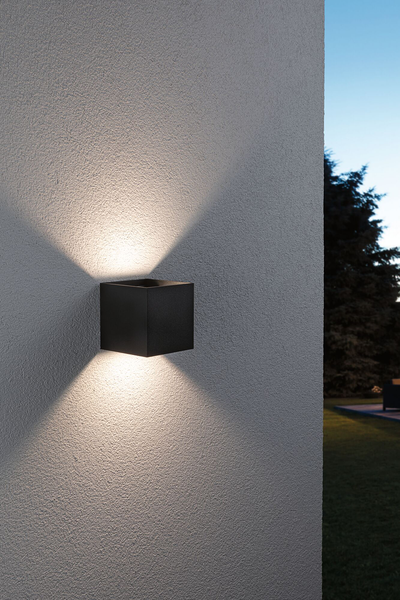 Wandleuchte Cybo - Aluminium - Grau - 1-flammig