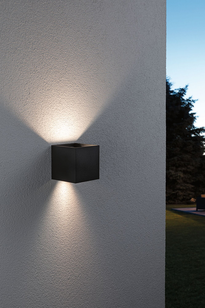 Wandleuchte Cybo - Aluminium - Grau - 1-flammig
