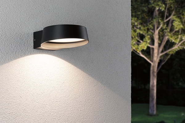 Wandleuchte Capea - Aluminium - Grau - 1-flammig