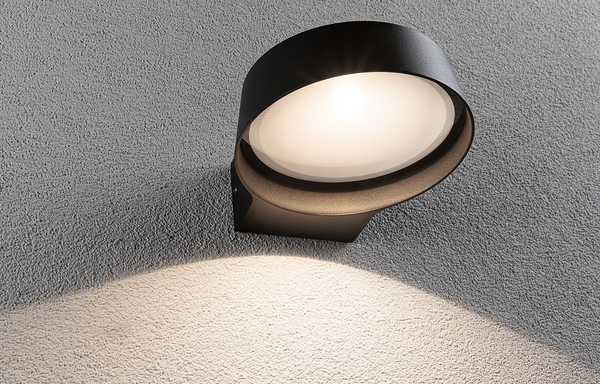Wandleuchte Capea - Aluminium - Grau - 1-flammig