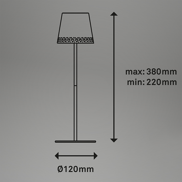 Tischleuchte Apelholmen - Aluminium - Schwarz - Schwarz
