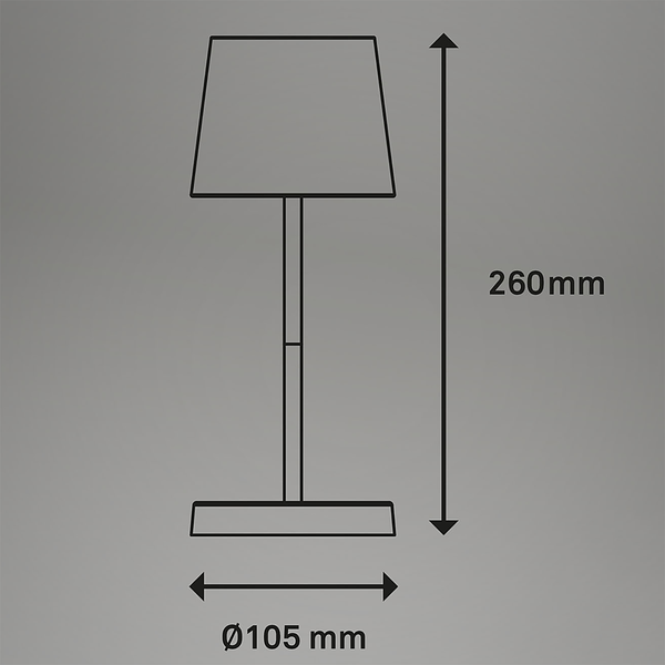 Tischleuchte Lohela - Polyethylen - Weiß - Weiß
