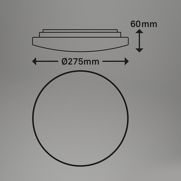 Badleuchte Sukviken - Polyethylen - Weiß - 28 x 6 cm