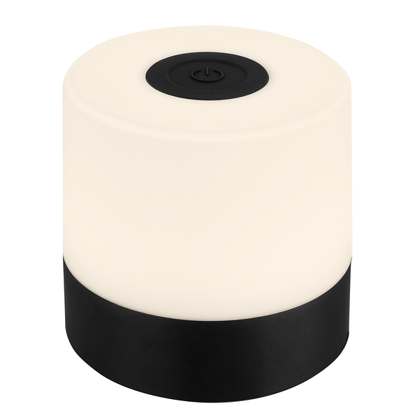 Tischleuchte Hannos - Polyethylen - Schwarz - Schwarz