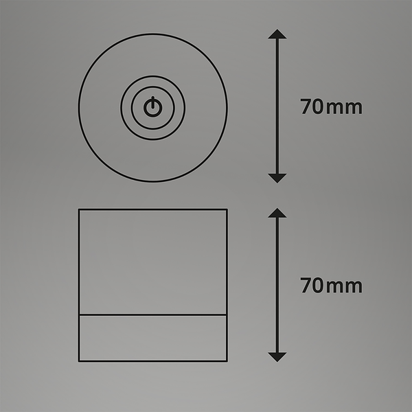 Tischleuchte Hannos - Polyethylen - Schwarz - Schwarz