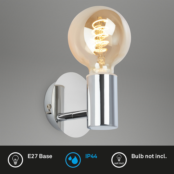 Badleuchte Tillola Wand - Aluminium - Silber - Silber