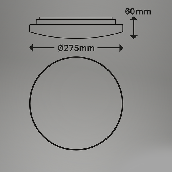 Badleuchte Sukviken Starcover - Polyethylen - Weiß - 28 x 6 cm