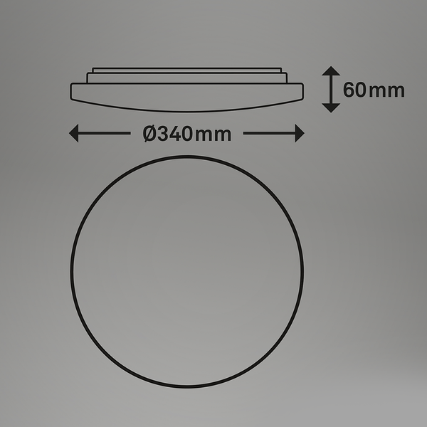 Badleuchte Sukviken - Polyethylen - Weiß - 34 x 6 cm