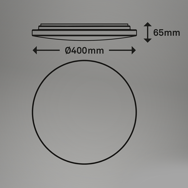 Badleuchte Sukviken Starcover - Polyethylen - Weiß - 40 x 7 cm