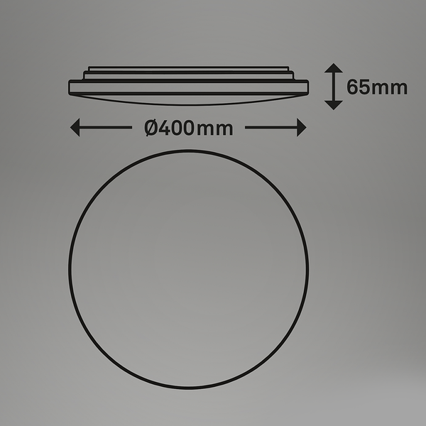 Badleuchte Sukviken - Polyethylen - Weiß - 40 x 7 cm