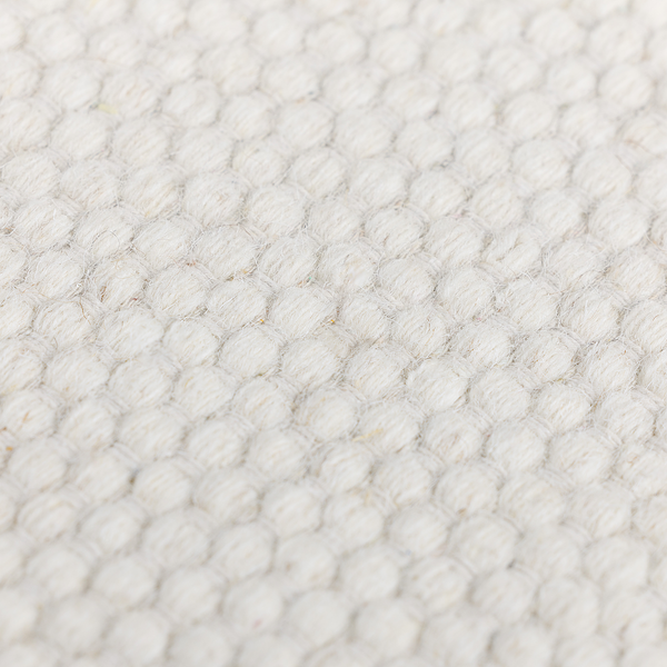 Wollteppich Wooly Idea - Wolle / Baumwolle - Naturweiß - 120 x 170 cm - 120 x 170 cm