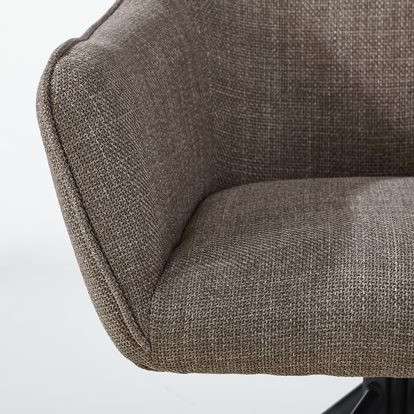 Drehbarer Armlehnenstuhl Solin - Grau