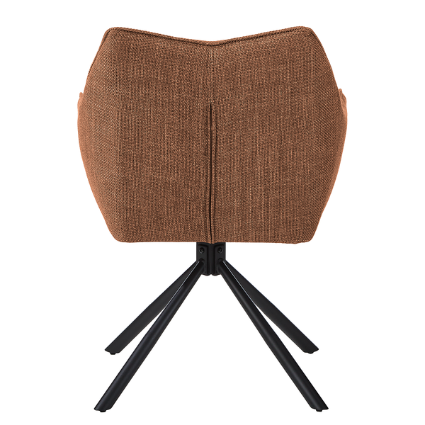 Drehbarer Armlehnenstuhl Solin - Rostbraun