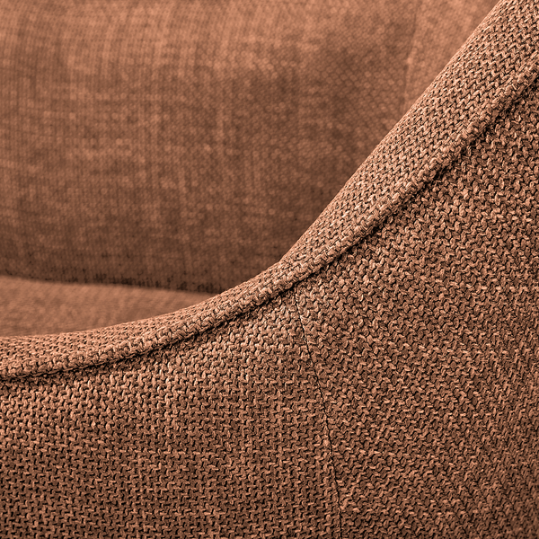 Drehbarer Armlehnenstuhl Solin - Rostbraun