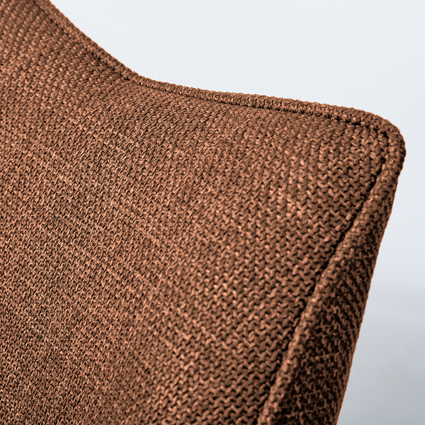 Drehbarer Armlehnenstuhl Solin - Rostbraun