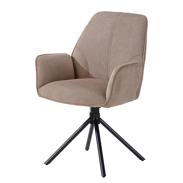 Drehbarer Armlehnenstuhl Stellar - Cappuccino