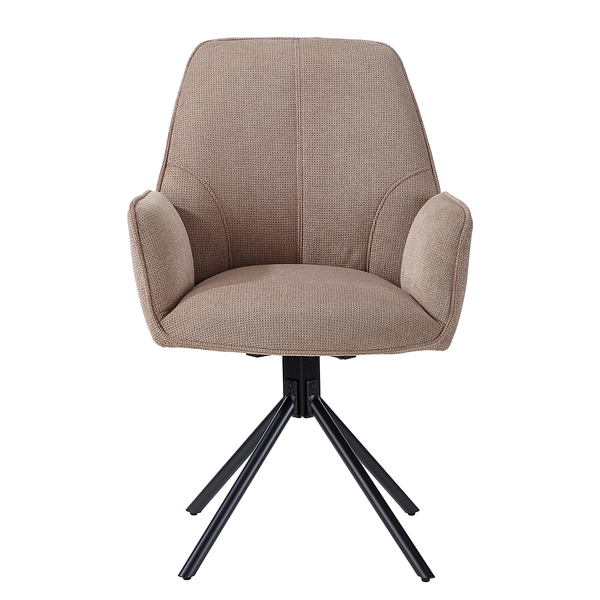 Drehbarer Armlehnenstuhl Stellar - Cappuccino