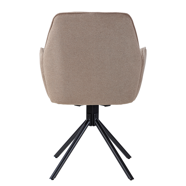 Drehbarer Armlehnenstuhl Stellar - Cappuccino