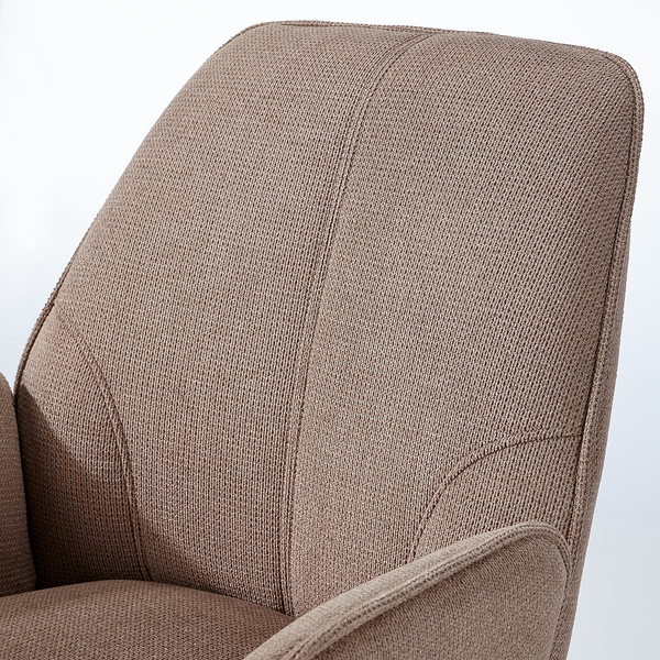 Drehbarer Armlehnenstuhl Stellar - Cappuccino