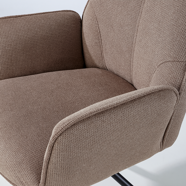 Drehbarer Armlehnenstuhl Stellar - Cappuccino