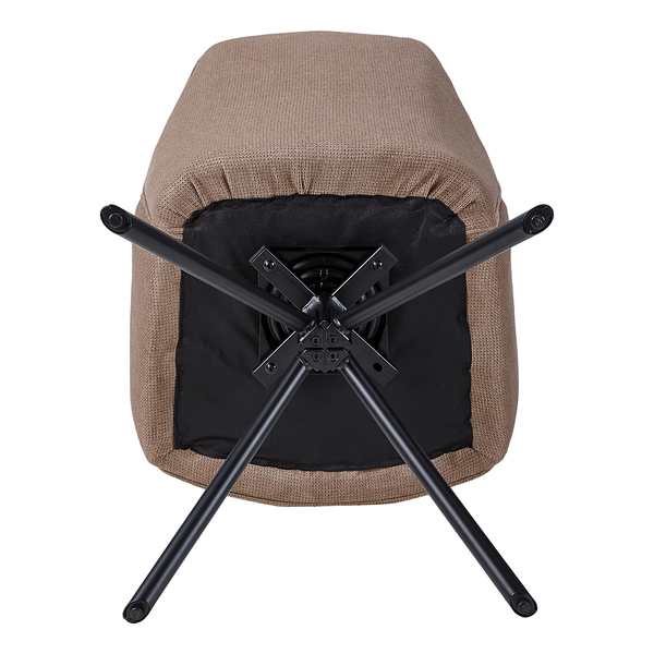 Drehbarer Armlehnenstuhl Stellar - Cappuccino