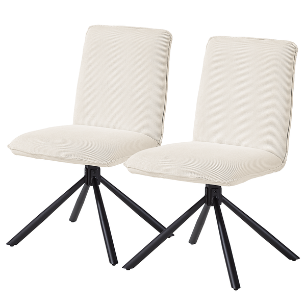 Esszimmerstuhl Twatasha 2er- Set - Creme