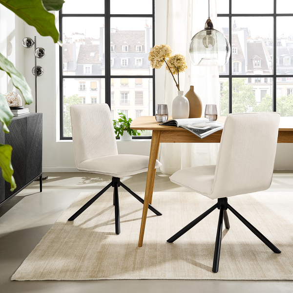 Esszimmerstuhl Twatasha 2er- Set - Creme