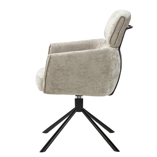 Drehbarer Armlehnenstuhl ZOTATAL - Beige