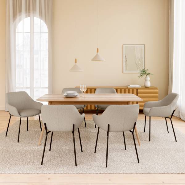 Polsterstuhl Lovall - Beige