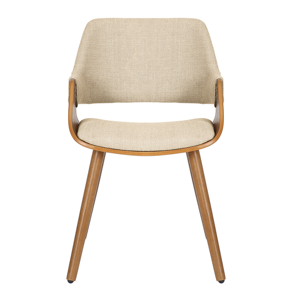 Polsterstuhl Riffles 2er-Set - Creme