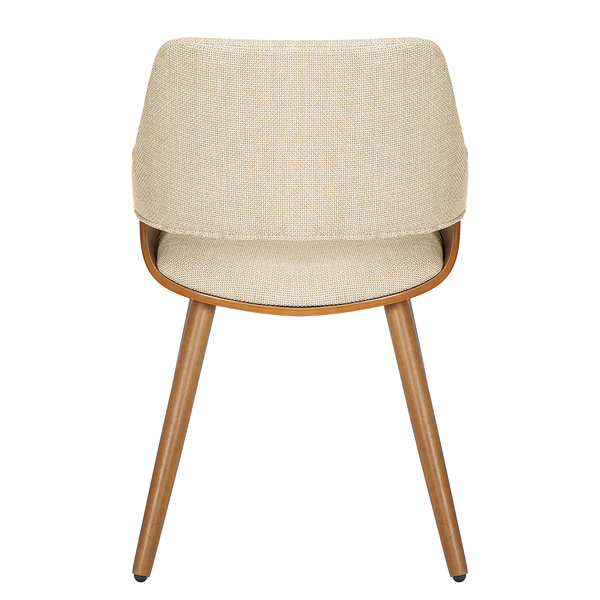 Polsterstuhl Riffles 2er-Set - Creme