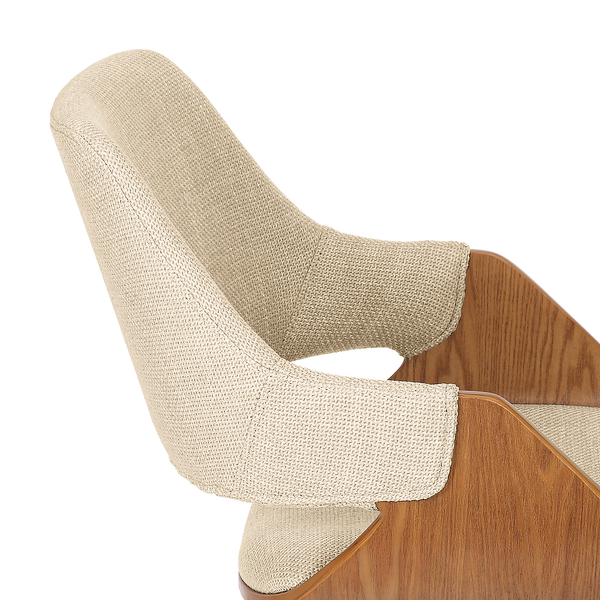 Polsterstuhl Riffles 2er-Set - Creme