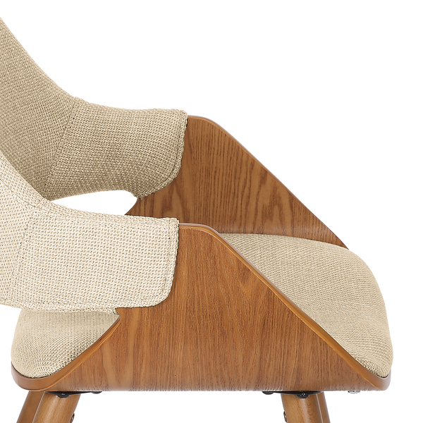 Polsterstuhl Riffles 2er-Set - Creme