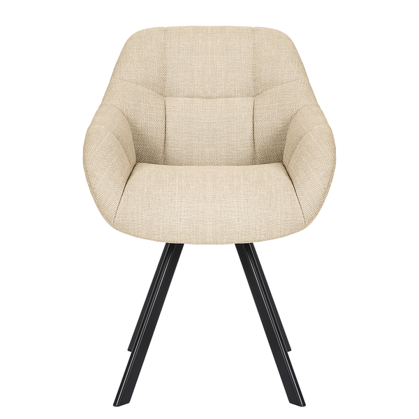 Polsterstuhl HOLEK 2er-Set - Creme
