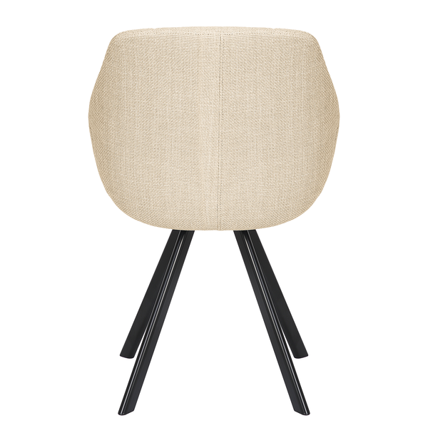 Polsterstuhl HOLEK 2er-Set - Creme