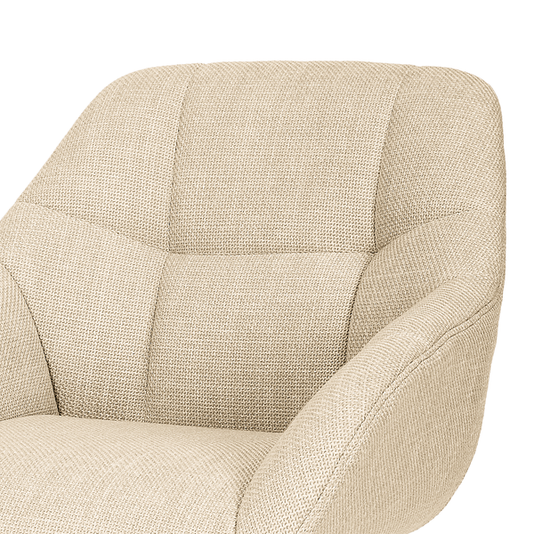 Polsterstuhl HOLEK 2er-Set - Creme