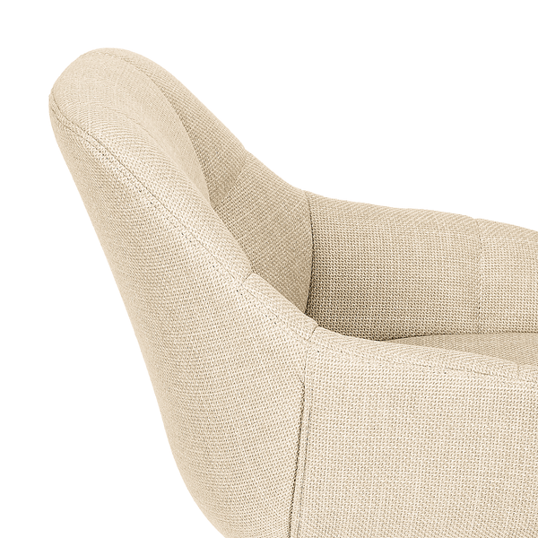 Polsterstuhl HOLEK 2er-Set - Creme
