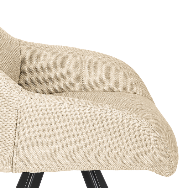 Polsterstuhl HOLEK 2er-Set - Creme