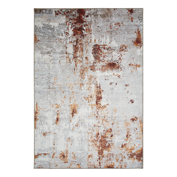 Teppich Lago Typ A - Polyester - Silber / Rot - 200 x 290 cm