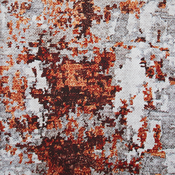 Teppich Lago Typ A - Polyester - Silber / Rot - 200 x 290 cm