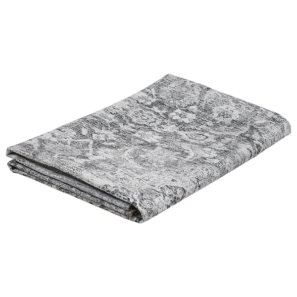 Teppich Lago Typ B - Polyester - Grau / Weiß - 200 x 290 cm