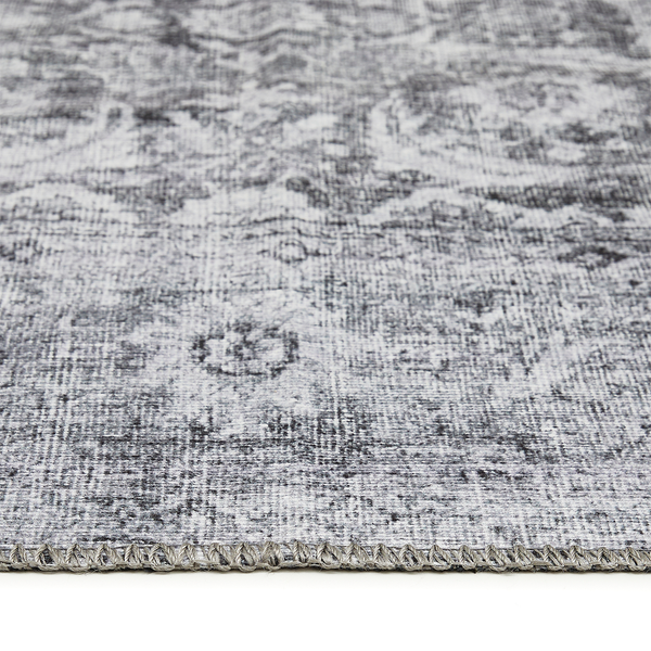 Teppich Lago Typ B - Polyester - Grau / Weiß - 200 x 290 cm