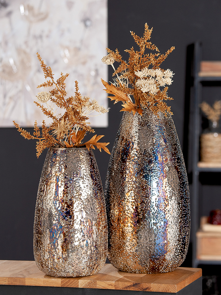 Vase Pavone - Eisen - Braun - 21 x 39 cm
