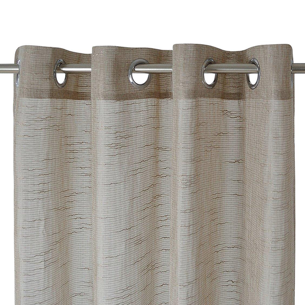 Ösenschal Celtic - Baumwolle / Polyester - Taupe - 135 x 245 cm
