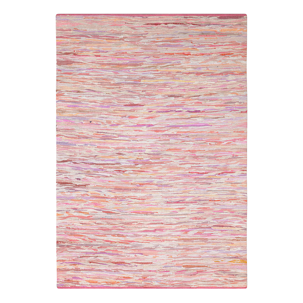 Kurzflorteppich Amira - Baumwolle - Rot / Mix -  110 x 60 cm - Rot - 110 x 60 cm
