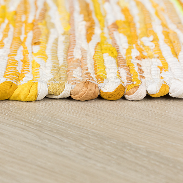 Kurzflorteppich Amira - Baumwolle - Gold / Mix -  230 x 160 cm - Gold - 230 x 160 cm
