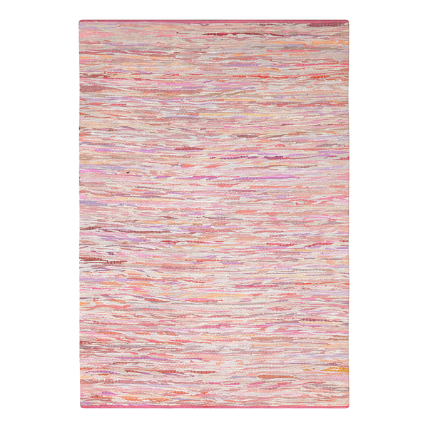 Kurzflorteppich Amira - Baumwolle - Rot / Mix -  150 x 80 cm - Rot - 150 x 80 cm